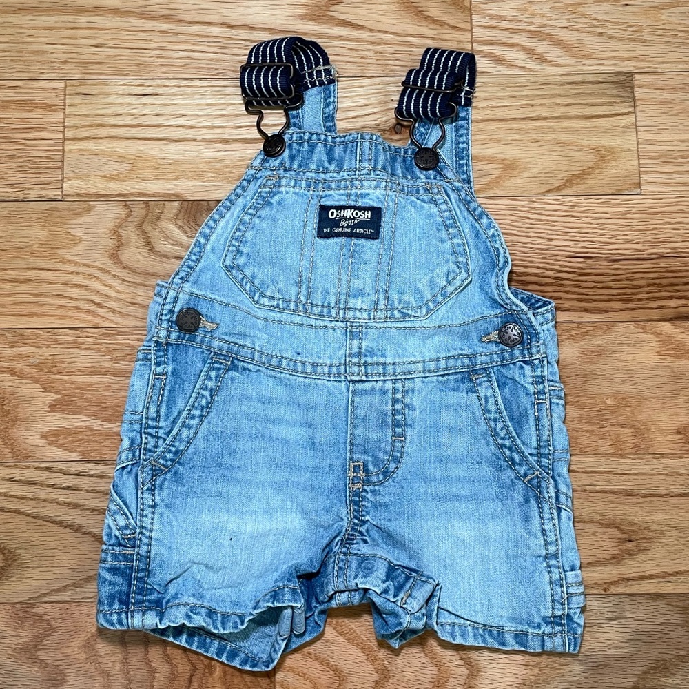 OSHKOSH B’GOSH Baby Denim Short Overalls - 6 months